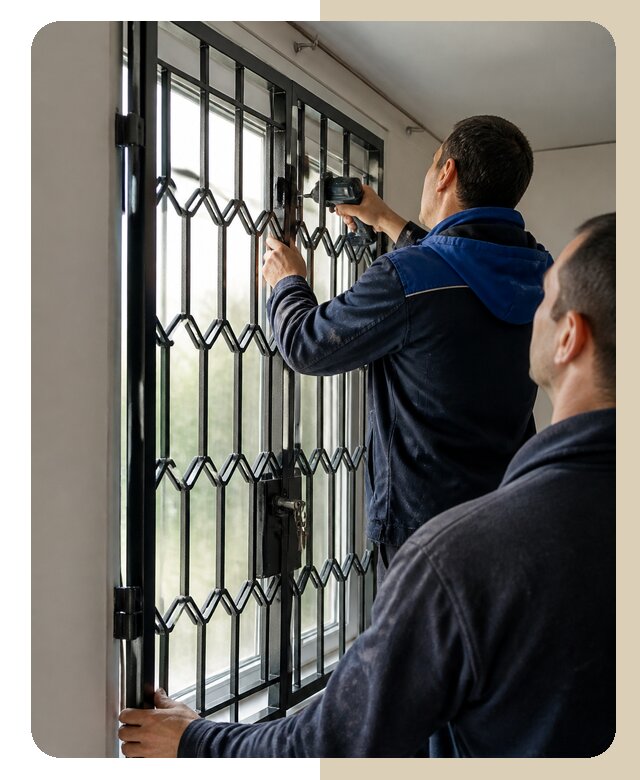 Установка распашных решеток в Истре цена от 6604 р. | ДвериЛегко-Ста